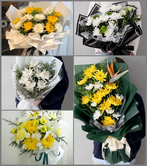 山东临沂河东区郑旺镇白事花束代送
